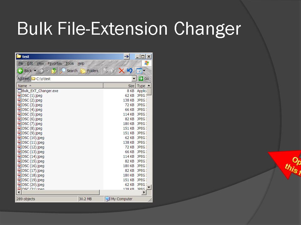 open the executable file.
